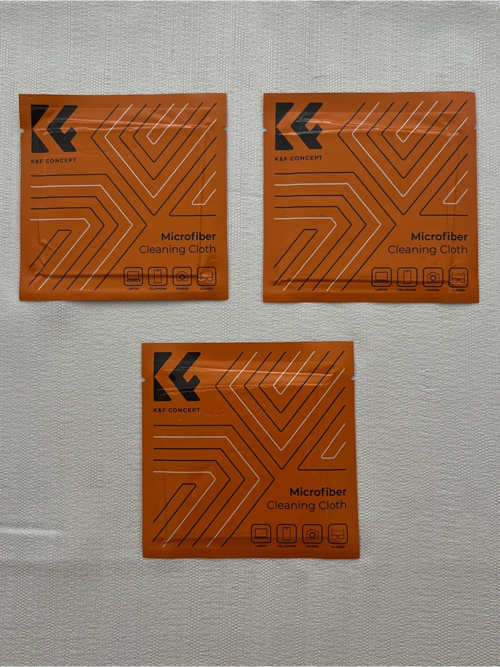 3/$30 3-Pack K&F CONCEPT Microfiber Cloths for Camera Lens Washable